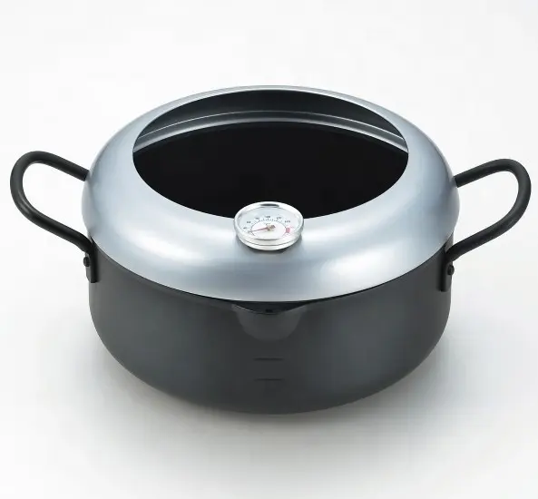 Kualitas Tinggi AGT-T20W Agetaro Tempura Pot dengan Thermometer 20Cm Goreng Pot Dapur Alat