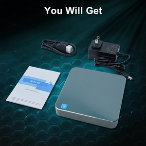 IntelIntel siyah Metal N3350 CPUJ3455 MINI PC AK7 4G 64G ile Win10 ve Linux açık ekran için 4k Video çıkışı Mini Pc - Product Image 5