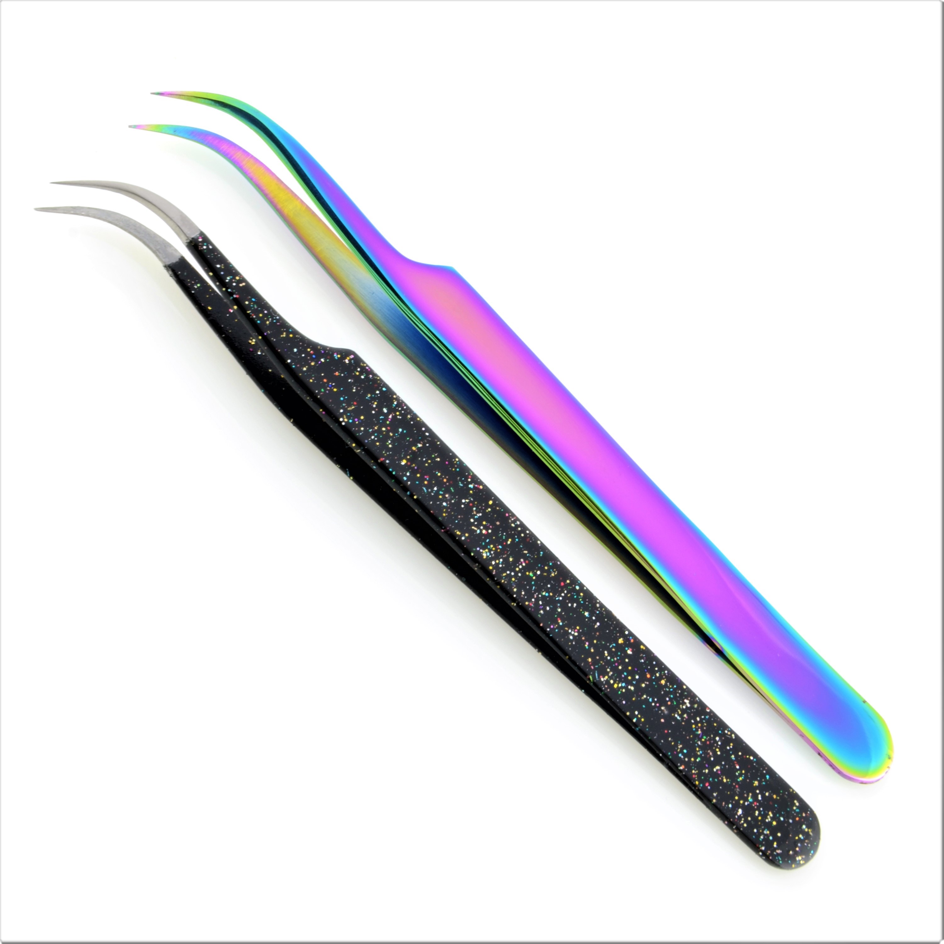Multi and Black Multi Glittering