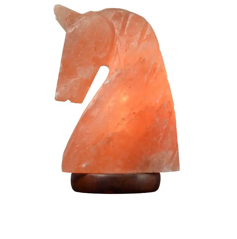 Himalayan Salt Lamp Salt Purifies Air with Wooden Base Decoration Love Gift Whole Sale from Pakistan Horse Shape 100% Pure PK