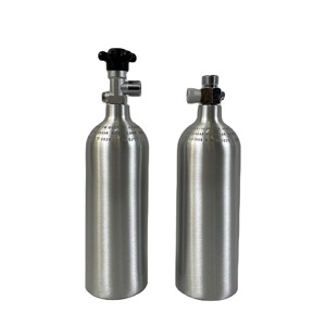 台湾メーカー0.5Lシリンダー水族館co2ボトルタンクW21.<span class=keywords><strong>8</strong></span>オン/オフバルブ付き水族館植物用