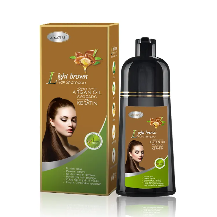 Miglior olio di Argan Fast Shampoo colorato per capelli neri tintura semipermanente per capelli castani scuri per capelli grigi