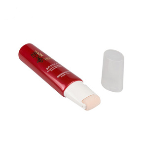 35ml 50ml kozmetik tüp kırmızı ambalaj boş yumuşak squeeze abl tüp geri dönüşümlü oval tüp için sünger aplikatör ile boyun kremi - Product Image 5