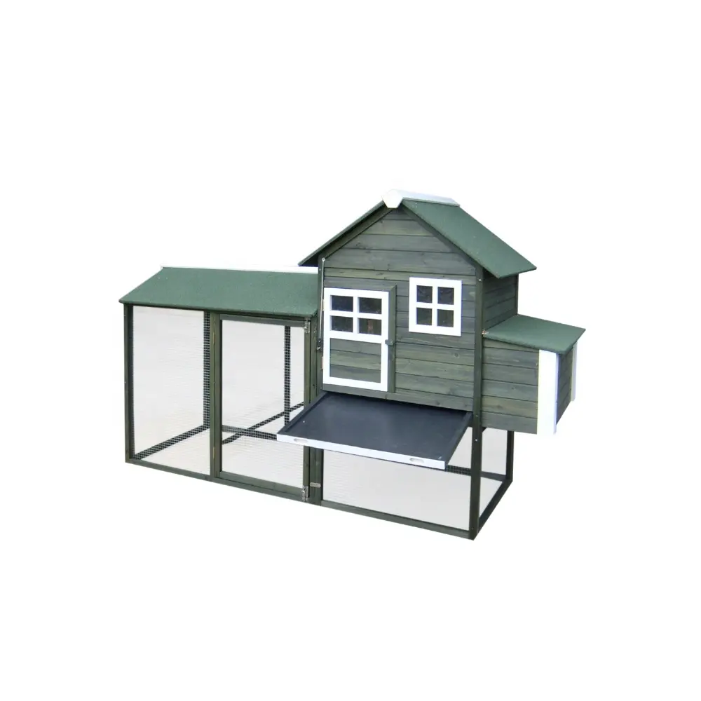 easy assembled large outdoor eco-friendly chicken coop with outdoor run