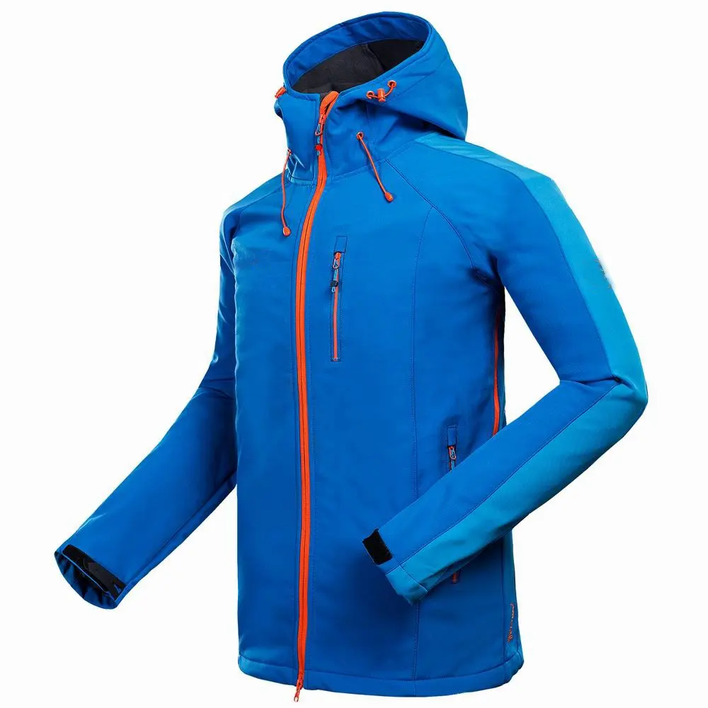 男性アウトドア登山キャンプレクリエーションスポーツストームジャケット防風コンパウンドフリースジャケット最高品質の製品
