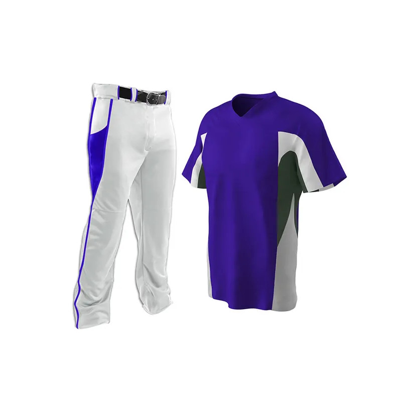 Nuevo modelo de uniforme de béisbol ligero transpirable de secado rápido para hombres, uniforme de béisbol de poliéster 100% para jóvenes