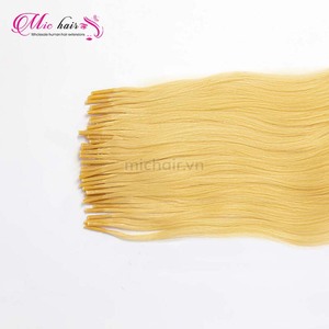 ผมต่อแบบมนุษย์มีสีดำธรรมชาติปลายแบนมีสีดำและไม่มีสี PRE-BONDED - Product Image 6