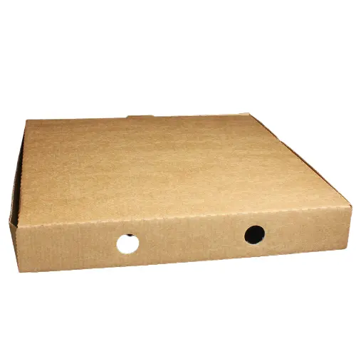 Caixas de pizza corte de alta qualidade, 18 polegadas, cor marrom personalizada, tamanho para embalagem de pizza