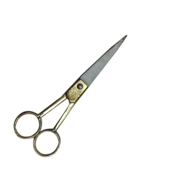 Metal Gold Brass Handle Barber Scissors