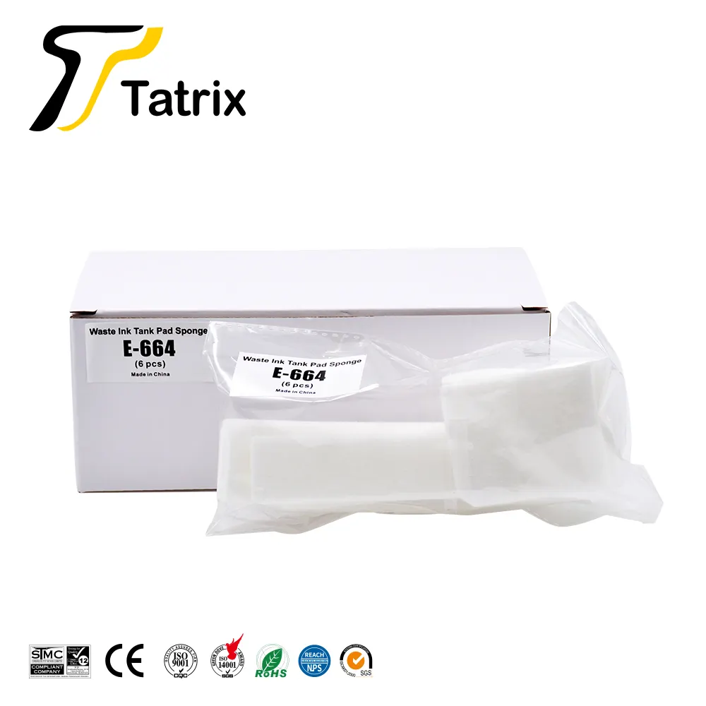 Tatrix RTS T664ของเสียถัง Pad ฟองน้ำ664สำหรับ Epson L110/L111/L130/L132/L210/L211ฯลฯสำหรับ Epson Waste Ink Pad