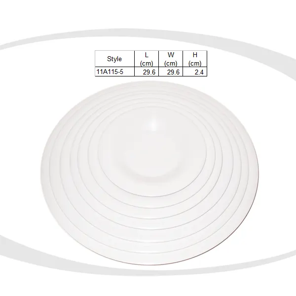 AW 11.5 "헤비 듀티 레스토랑 & 호텔 사용 멜라민 식기-멜라민 플레이트, 멜라민 디너 플레이트