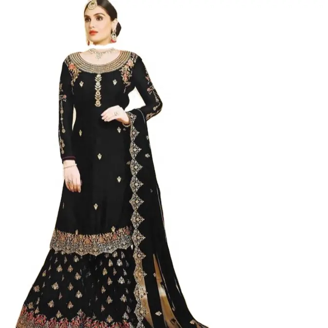 Hint kültürü parti giyim kadın Salwar Kameez hint etnik giyim Anarkali takım elbise kadınlar için toptan fiyat hindistan