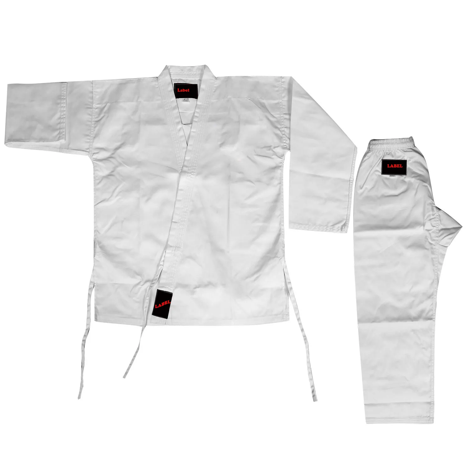 Uniforme de Karate personalizado de 12oz para adultos, ligero estudiante de Karate GI con cinturones, uniforme de artes marciales, trajes de Taekwondo