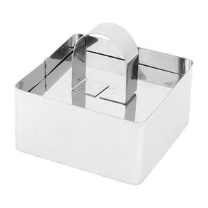 เครื่องตัดคุกกี้สแตนเลสทรงสี่เหลี่ยมพร้อมที่ดัน - Product Image 1