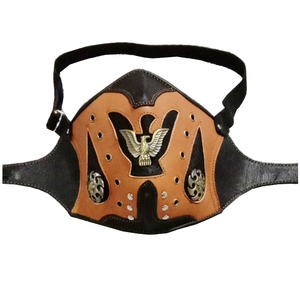 内针织棉调节弹性高品质夹子外壳牛皮派对面具 - Product Image 1