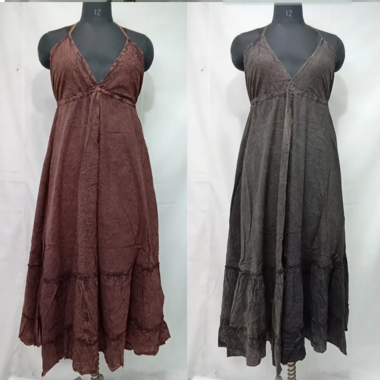 Cotton Blast Frill Dress Indian Boho Hot Sale 2022 Latest Designs Casual Dress Hot Looking Sleeveless Western Style Dress
