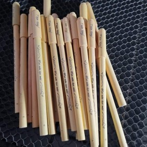 批发环保礼品实木定制Logo竹圆珠笔球竹笔