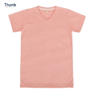 Turuncu Polyester T Shirt tayland sublime baskı kısa kollu Polyester/pamuk rahat % 100% Polyester forması