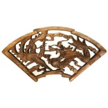 En bois Sculpté Suspendu Dragon