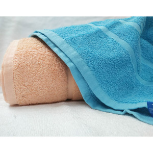 Mavi banyo havlusu takımı fantezi tasarım güzel renk banyo havlusu süper emici çevre dostu Golf hindistan'da banyo havluları toptan .. - Product Image 1