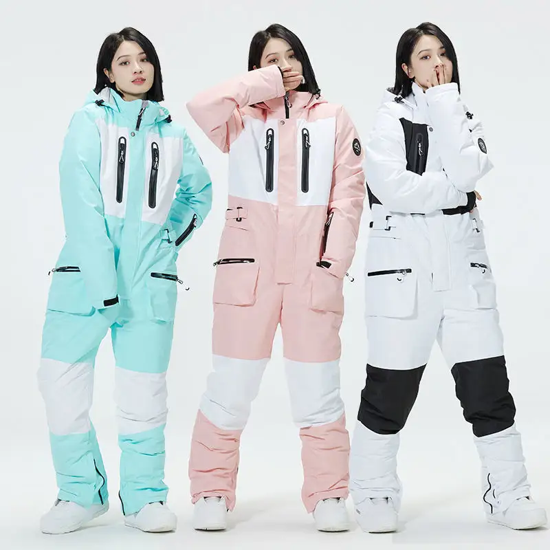 Yüksek kaliteli özel kar giyim tam vücut kayak takım elbise tek parça kayak takım snowboard ceket