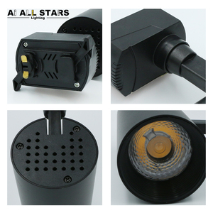 סיטונאי COB אור 10W 20W 30W 40W מתכוונן LED מסלול ספוט אור גופי צמודי זרקורים אלומיניום מסלול אור