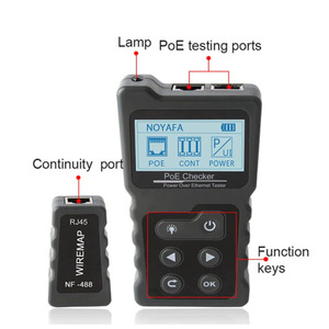Power over Ethernet Network Tester Cat5 Cat6 LAN Tester Herramienta de detección con pantalla LCD para equipos Máquina Prueba DE TRABAJO - Product Image 3