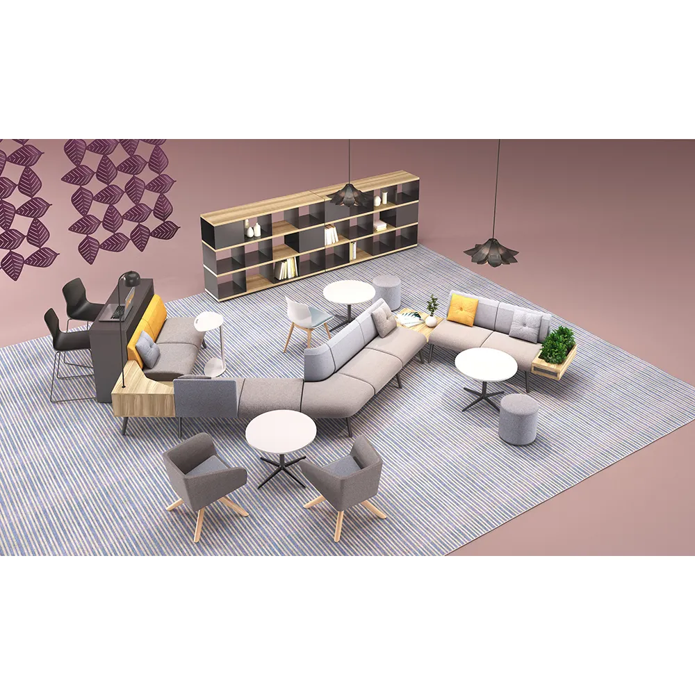 आधुनिक आधुनिक शैली मॉड्यूलर अनुकूलित सोफे स्वागत के लिए सोफे कार्यालय सोफा