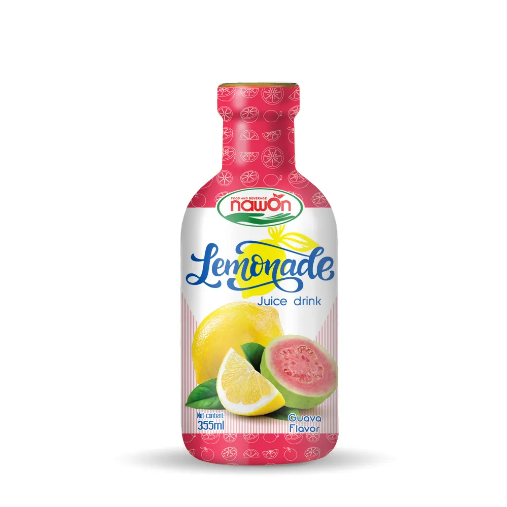 레모네이드 퓌레 주스 음료 구아바 맛 355ml 건강한 음료 달콤한 맛있는 맛있는 물