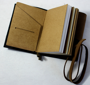 Vỏ Mềm Ruột Nạp Tiền Cỡ Bỏ Túi Phong Cách <span class=keywords><strong>Midori</strong></span> Hạt Đồng Thau Kèm Dây Da Phù Hợp Tạp Chí Da Cổ Điển Sữa - Product Image 3