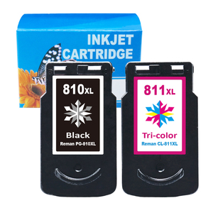 ממוחזרות PG-810 CL-811 XL ומילא דיו מחסנית עבור canon 810 מחסנית <span class=keywords><strong>pg810</strong></span> <span class=keywords><strong>cl811</strong></span>