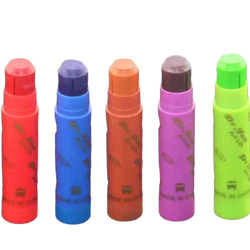 Yeni gelenler 5g 12 renkler bir set banyo boya kalemi sourcils yıkanabilir mum boya de couleur professionnel çocuklar için