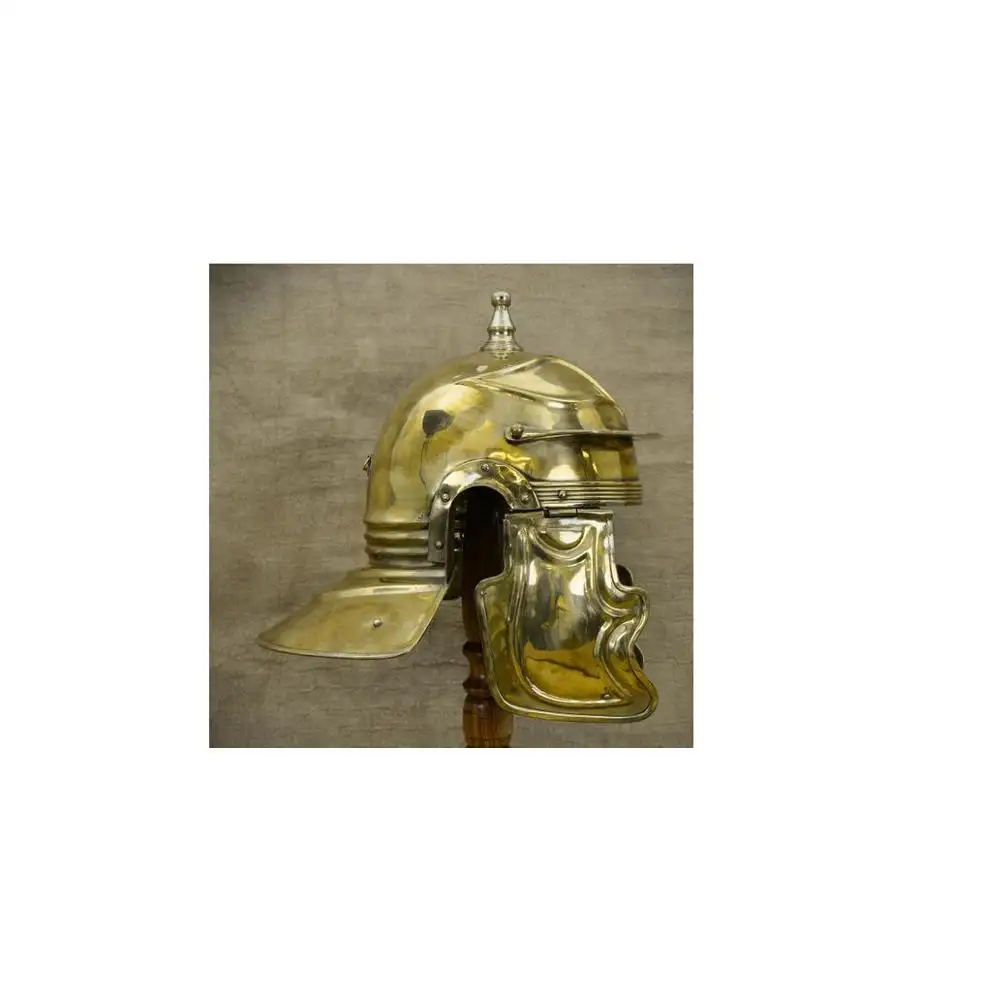 में रोमन फ्ऱांस देश G हेलमेट कवर चेहरा और हेलमेट गोल्डन रंग लाभ में अनुकूलित पैकिंग