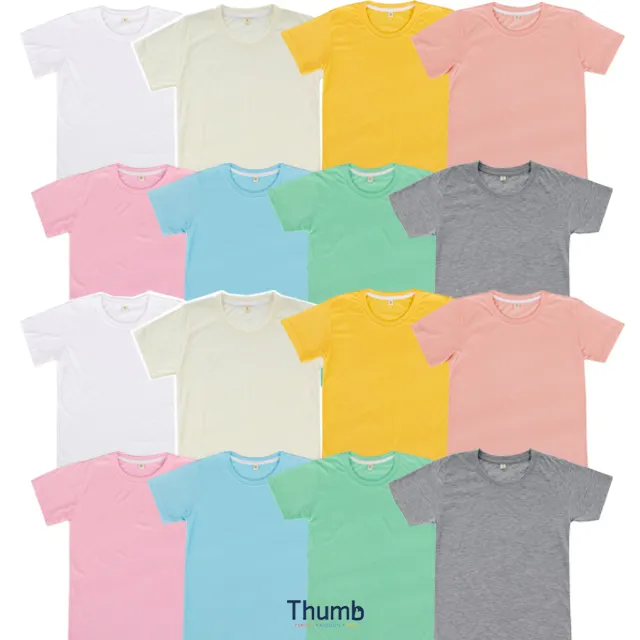 Camiseta de color pastel de poliéster liso para espacios en blanco de sublimación hecha en Tailandia