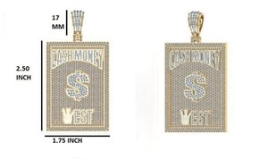 จี้ทองคำสีเหลือง10K มีเพชรทรงหลวมที่ผ่านการรับรองจาก <span class=keywords><strong>Gia</strong></span> เพชรสำหรับปลูกในห้องปฏิบัติการ