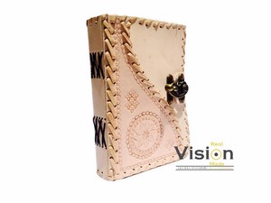 Planificador de cuero genuino Vintage hecho a mano, precio barato, diario Personal, dibujo/boceto/Pintura, solo rellenar páginas, ¡no se detenga! - Product Image 6
