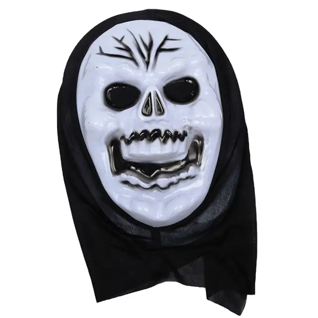 Mascarilla personalizada de PVC para Halloween, máscara de cara completa con estampado de fantasma, gran oferta