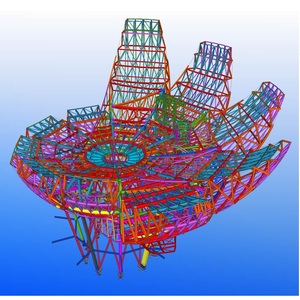 Exposiciones de flexión pesada con sede en Vietnam Servicio de diseño estructural de acero para proyectos civiles de varios tipos Material de acero al carbono - Product Image 1