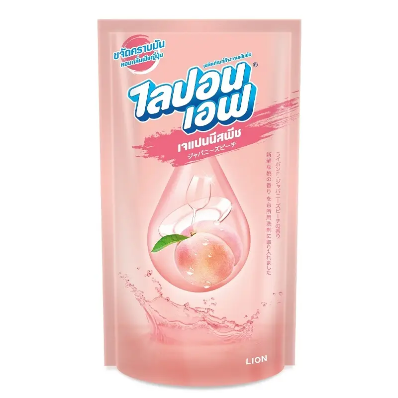 Kemasan Tas 500Ml Formula Peach Jepang Lipon F Cairan Pencuci Piring Konsentrat