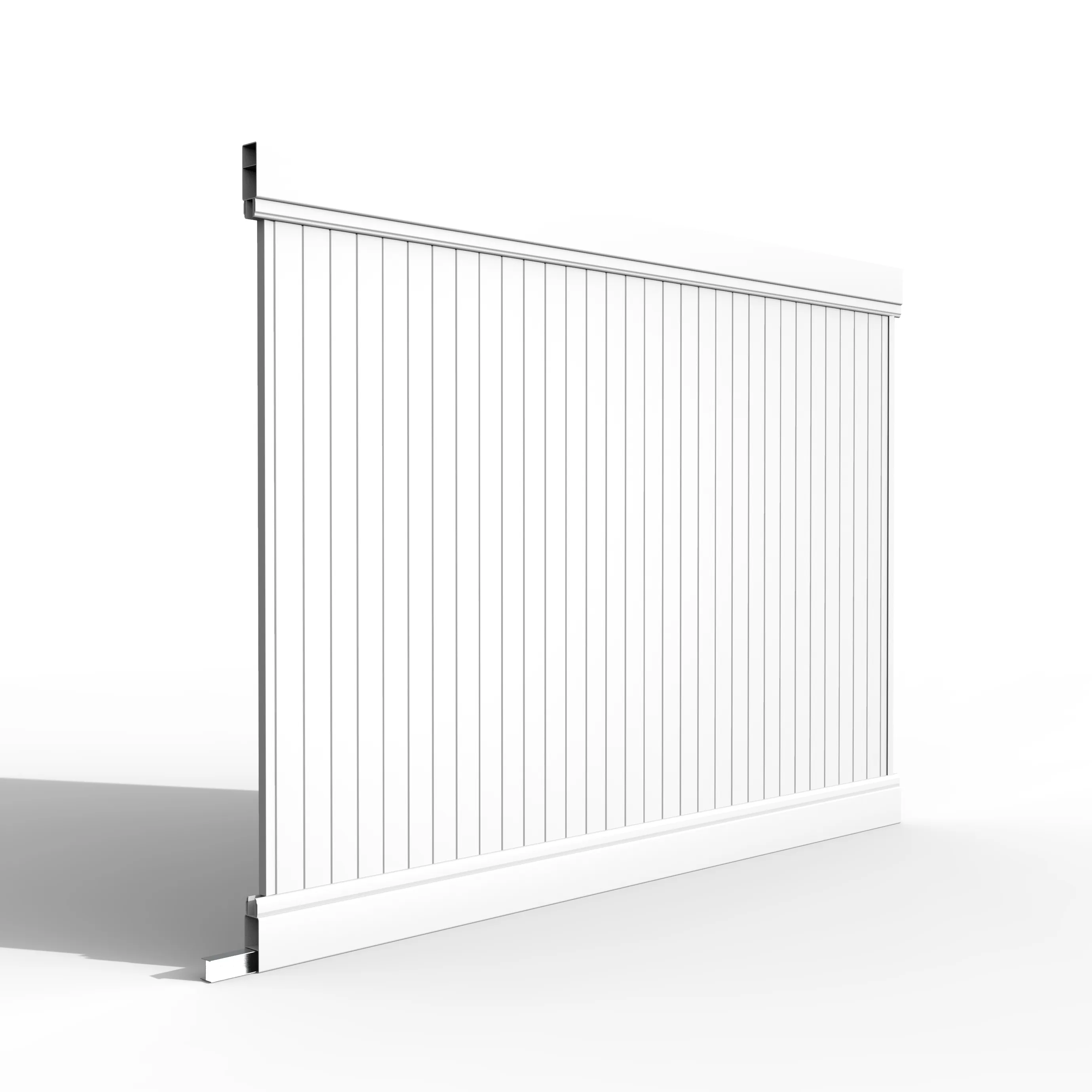 UV geçirmez kullanılan ucuz çit panelleri H6ft x W8ft plastik PVC vinil gizlilik çit