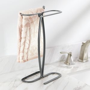 Suporte de toalha de mão-para banheiro balcão de vanity-topos para exibição e armazenar toalhas pequenas do convidado.