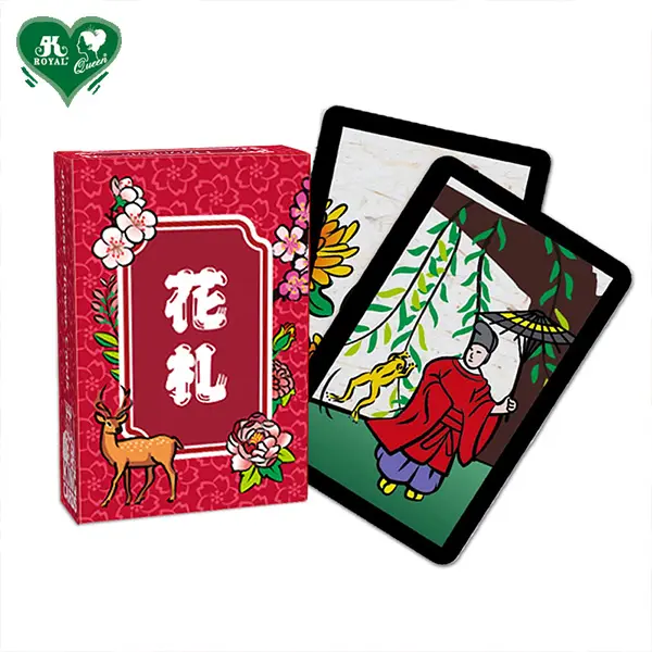 มินิขนาดพลาสติก Hanafuda ดอกไม้ญี่ปุ่นเล่นเกมไพ่