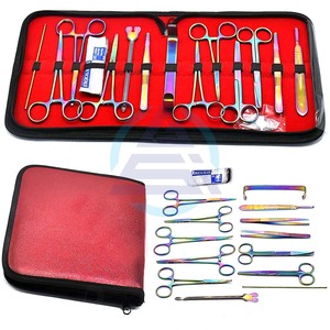 Diseksiyon kiti-çoklu gökkuşağı renk 23 adet gelişmiş laboratuvar diseksiyon kiti-anatomi ve biyoloji öğrencileri laboratuvar, veteriner, botanik - Product Image 1