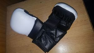 レザージェルテックMMAグラッピンググローブトレーニングファイトパンチバッグスパーリングトレーニングボクシンググローブ - Product Image 4