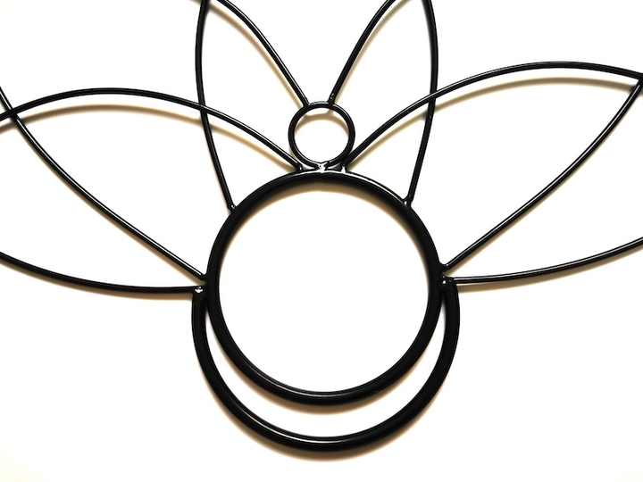 Classic Medium Lotus Fire Fan Frame Replaceable Kelar Wicks Lotus Fire Fans