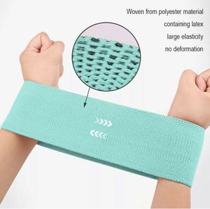 Conjunto de bandas de resistencia de círculo de gimnasio antideslizante altamente elástico Popular belleza trasero pierna cadera herramienta de ejercicio en cuclillas bandas de bucle de Fitness - Product Image 6