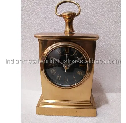 gold plated desk clock tableware home decor decorative