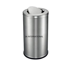 White Enameled Finished Silver Matte Finished Customized Dustbin for Hospitals and Clinic Waste Garbage <strong>Bin</strong> - Product Image 2