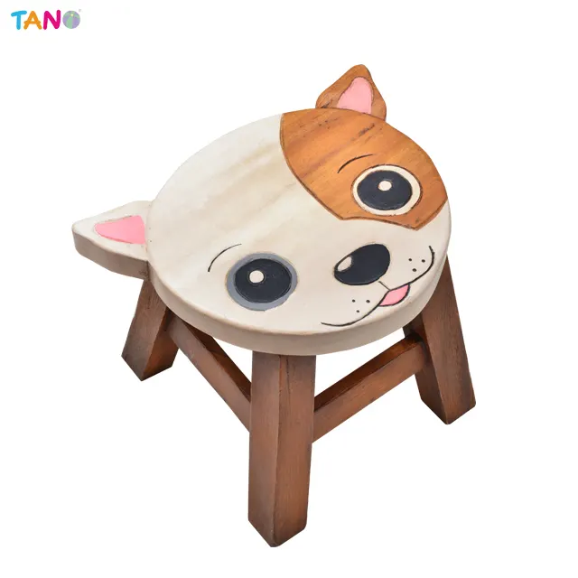 Wholesale Kids Wooden Carved Stool - B215 236 Wood Carved Stool Chivava for Maximum weight 100 kgs