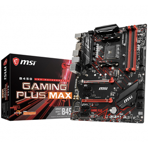 MSI B450 게이밍 플러스 MAX 사용 마더 보드 B450 칩셋 지원 1 소켓 AM4 용 2 세대 및 3 세대 AMD Ryzen 프로세서 - Product Image 1